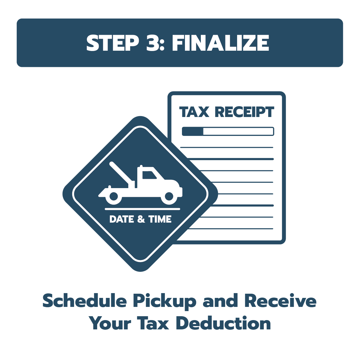 schedule pickup and get a tax deduction
